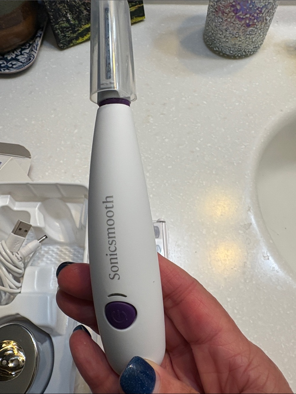Michael Todd Sonicsmooth White Sonic Dermaplaning & Facial Hair Removal System - Picture 3 of 4